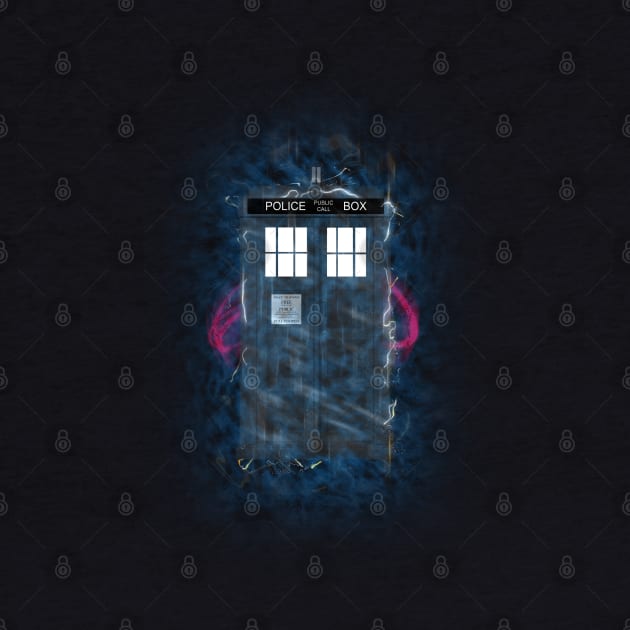 The Tardis Arrival by Boulinosaure